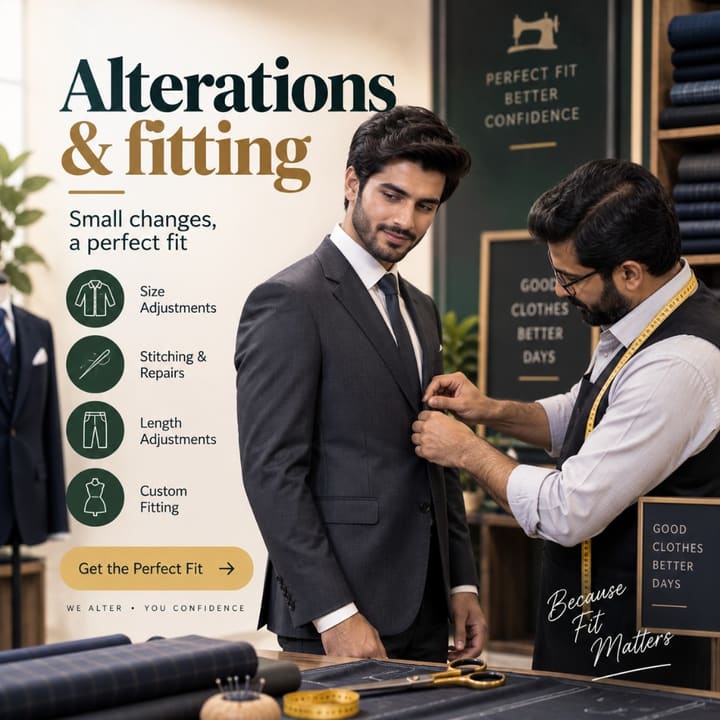 Alterations & fitting stitched by a Darzi on SilaaiMarkaz