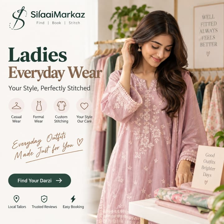 Ladies everyday stitched by a Darzi on SilaaiMarkaz