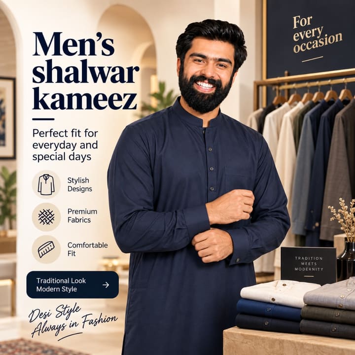 Men's shalwar kameez stitched by a Darzi on SilaaiMarkaz